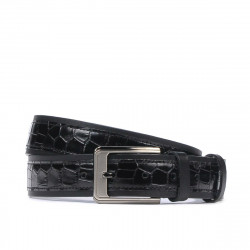 Cinturón para hombre 32bc negro+croco negro