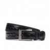 Cinturón para hombre 32bc negro+croco negro