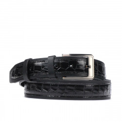 Cinturón para hombre 32bc negro+croco negro