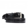 Cinturón para hombre 32bc negro+croco negro