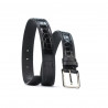 Cinturón para hombre 32bc negro+croco negro