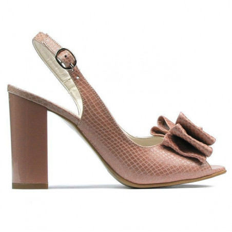 Sandalias de mujer 1256 pitón nude