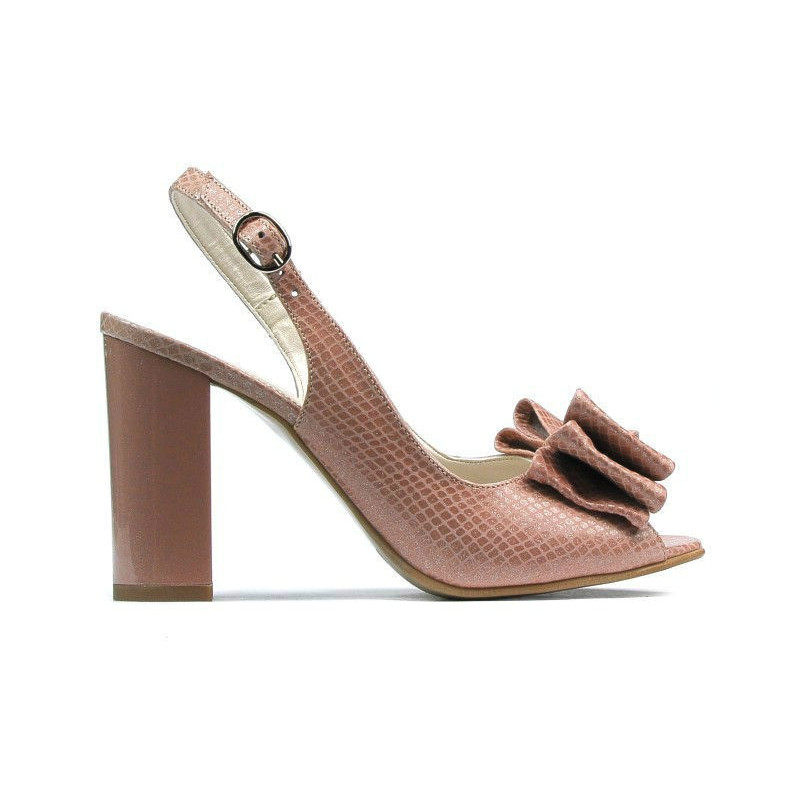 Sandalias de mujer 1256 pitón nude