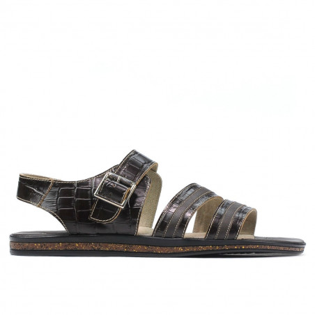 Sandalias hombre 315 croco café