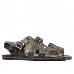 Sandalias hombre 315 croco café