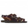 Sandalias hombre 315 croco burdeos