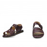 Sandalias hombre 315 croco burdeos