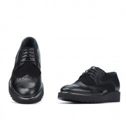 Zapatos casuales para hombre 831 negro combinado