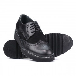 Zapatos casuales para hombre 831 negro combinado