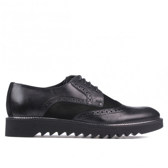 Zapatos casuales para hombre 831 negro combinado