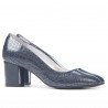 Zapatos elegantes de mujer 1268 pitón índigo