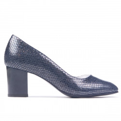 Zapatos elegantes de mujer 1268 pitón índigo