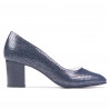Zapatos elegantes de mujer 1268 pitón índigo