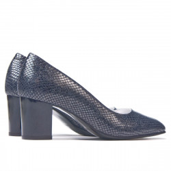 Zapatos elegantes de mujer 1268 pitón índigo