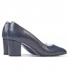Zapatos elegantes de mujer 1268 pitón índigo