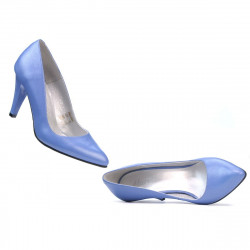 Zapatos elegantes de mujer 1234 azul nácar