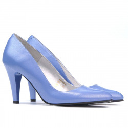 Zapatos elegantes de mujer 1234 azul nácar