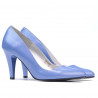 Zapatos elegantes de mujer 1234 azul nácar