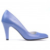 Zapatos elegantes de mujer 1234 azul nácar