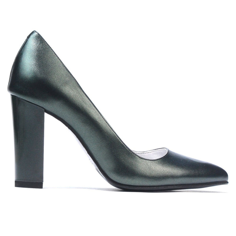 Zapatos elegantes de mujer 1261 verde nácar