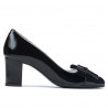 Zapatos elegantes de mujer 1265-1 charol negro