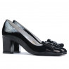 Zapatos elegantes de mujer 1265-1 charol negro