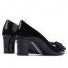 Zapatos elegantes de mujer 1265-1 charol negro