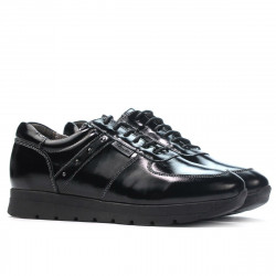 Zapatillas deportivas mujer 6003 charol negro