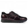 Zapatillas deportivas mujer 6003 charol burdeos combinado