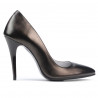 Zapatos elegantes de mujer 1241 marrón nacarado