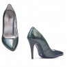 Zapatos elegantes de mujer 1241 verde nácar