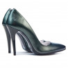 Zapatos elegantes de mujer 1241 verde nácar