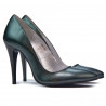 Zapatos elegantes de mujer 1241 verde nácar