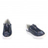 Zapatillas deportivas de mujer 6008 índigo+blanco