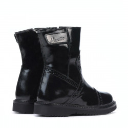 Botas para niños pequeños 101c charol negro