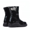 Botas para niños pequeños 101c charol negro