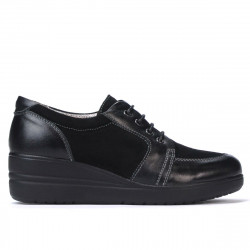 Zapatos casuales de mujer 6006 negro combinado