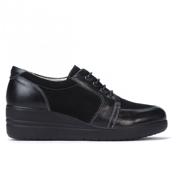 Zapatos casuales de mujer 6006 negro combinado