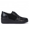 Zapatos casuales de mujer 6006 negro combinado