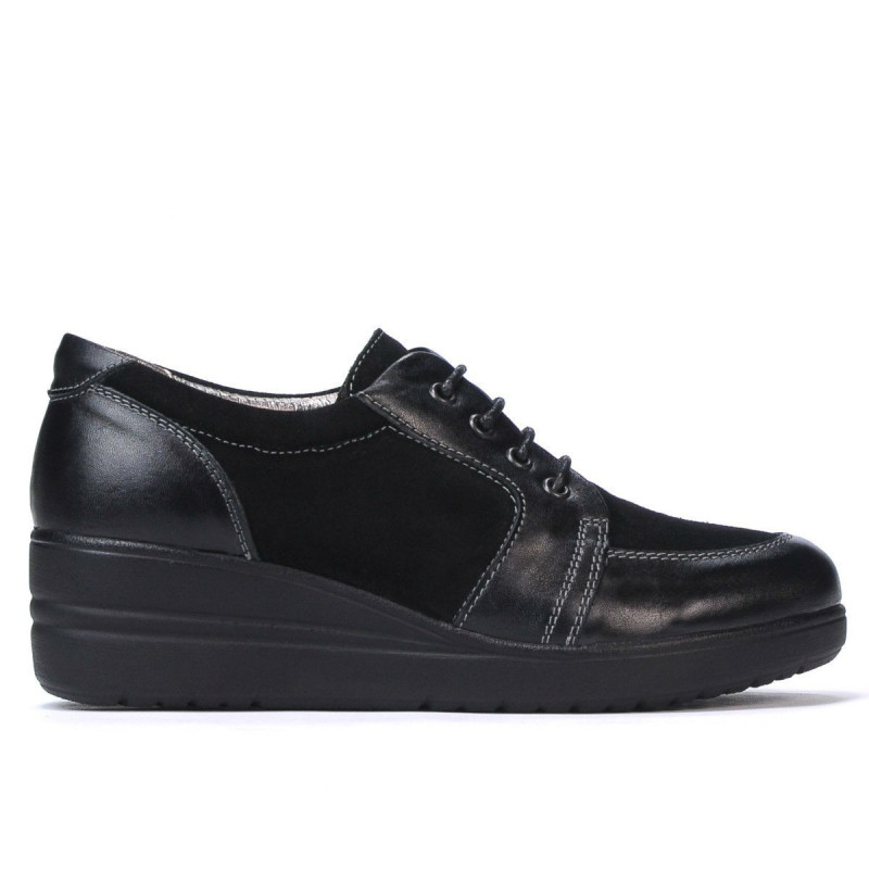 Zapatos casuales de mujer 6006 negro combinado
