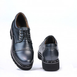 Zapatos casual de mujer 6009 antracita nacarada