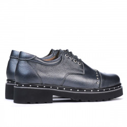 Zapatos casual de mujer 6009 antracita nacarada