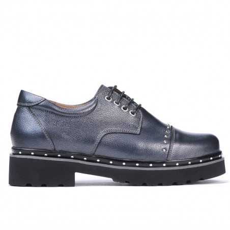 Zapatos casual de mujer 6009 antracita nacarada