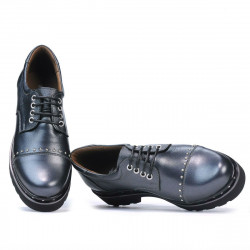 Zapatos casual de mujer 6009 antracita nacarada