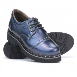 Zapatos casuales de mujer 6009 índigo nácar