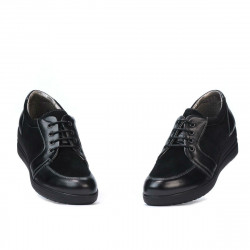 Zapatos casuales de mujer 6006 negro combinado