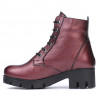 Botines de mujer 3307 burdeos nacarados