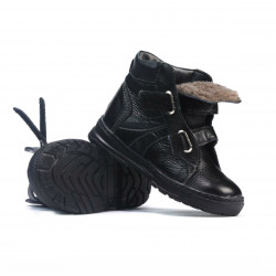 Botines para niños 3015 negro combinado