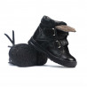 Botines para niños 3015 negro combinado