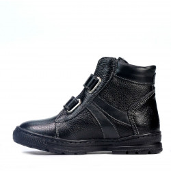 Botines para niños 3015 negro combinado